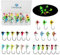 CWSDXM Glow Eisangeln Jigs Winter Eisangeln Köder Eisangeln Ausrüstung für Eis Jiggen Panfish, Hecht, Zander, Barsch und Crappies, Angler Zubehör 25pcs…