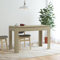 ZQQLVOO Esszimmertisch Kitchen Table Konferenztisch Lounge Bartisch Esstisch Sonoma-Eiche 120x60x76 cm Holzwerkstoff