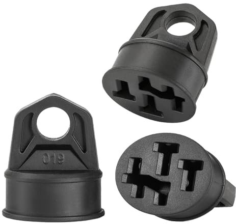 Petellow 2x Contact Protection Pin Cover for Bosch E-Bike Battery, Waterproof, TPE, Black