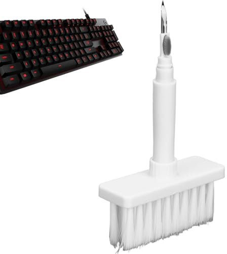 Gsycle 2Pcs Keyboard Cleaner, Keyboard Brush Desk Cleaner Keyboard Cleaning Tool 5 in 1 Keyboard Cleaning Brush Kit Soft Brush for Home(01)
