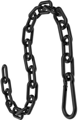 Anobeyi Cadenas de levantamiento de pesas de 23.6 pulgadas, cadena de máquina de entrenamiento de cable de acero inoxidable 304, máquinas de extracción LAT, cadenas de extensión de ejercicio,