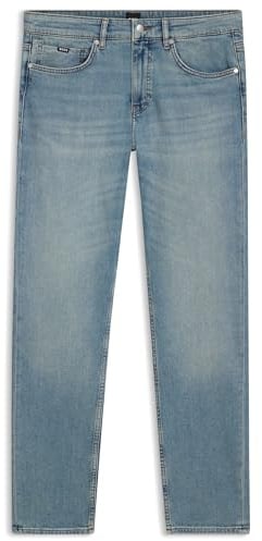 BOSS Herren H-Delaware Delaware Slim-Fit Jeans aus bequemem blauem Stretch-Denim Blau 31/34