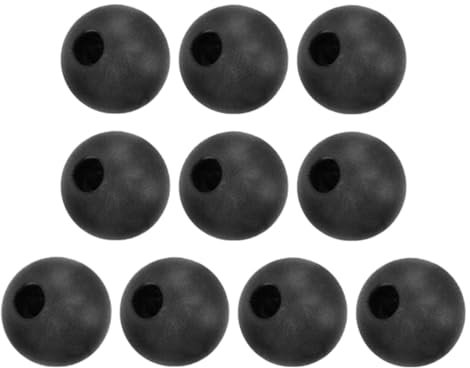 rockible 10 Stück Fitness-Rollenkabel-Ballstopper, Ersatz-Hebekabelgelenkteile, Übungskomponenten, Drahtseil-Stoppbälle, 24.5 mm