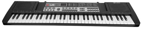 Tastiera Digitale Portatile a 61 Tasti per Musica d'organo Elettronico con Telefono per Principianti Leggera e Facile da Trasportare