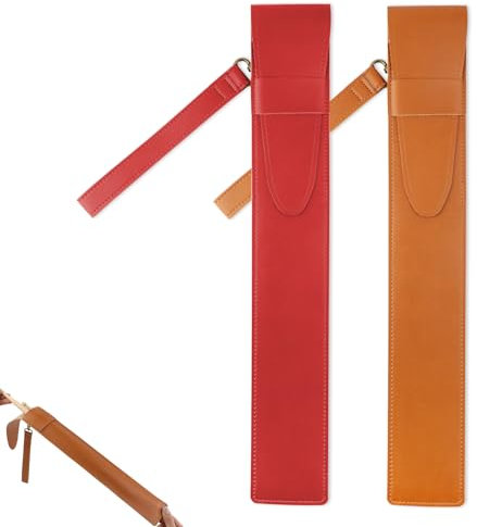 KITANIS Drumstick-Tasche, personalisierbar, individueller Name auf tragbaren Drumstick-Taschen und -hüllen, PU-Leder-Drumstick-Halter für Schlagzeuger