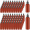 100 Pcs Small Amber Plastic Spray Bottles 120ml & 60ml Fine Mist Spray Pump Bottle Bulk, Empty Travel Spray Containers Reusable Leak-proof Perfume Atomiser for Storage Essential oils Liquids Cleaning