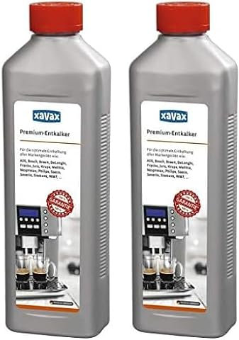 Xavax Premium-Entkalker für Kaffeevollautomaten und Espressomaschinen (500 ml) (Packung mit 2)