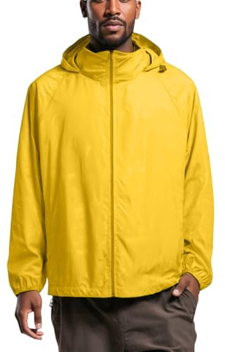 Regenjacke Herren Leichte Skijacke Übergang Hardshelljacke Herren MTB Mode Outdoor Winterjacke Atmungsaktiv Beliebt Anorak Angler Halloween 2#gelb M