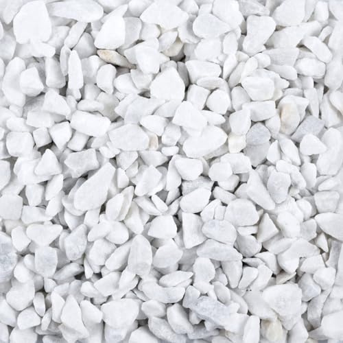 Eurosand Dekosteine 5-8mm 500g. Dekoration Farbsteine Dekokies Bunte Steine. Weiß Weiss