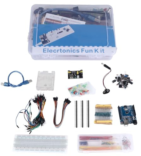 Development Board Kit with 830 Holes Breadboard, Multifunctional Electronics Starter for R3 - Durable ABS Plastic, Wide Compatibility, Ideal for Beginners and DIY Projects
