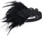 BABEYOND 1920s Stirnband Damen Gatsby Kostüm Accessoires 21er Jahre Flapper Feder Haarband Schwarz