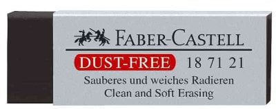 Faber-Castell - Radiergummi Dust-Free, Kuststoff, 5er
