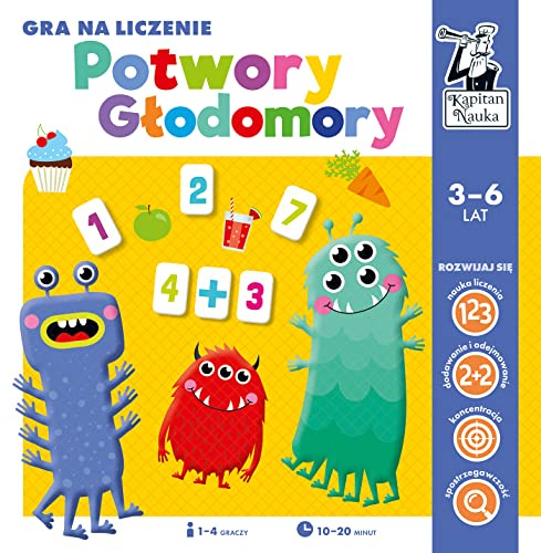 Kapitän Wissenschaft. Monsters Hunger Spiel Rechenspiel