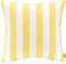 H.O.C.K. Kissen inkl. Füllung Outdoor Classic Streifen (50 x 50 cm, Gelb Yellow)