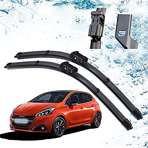 Limpiaparabrisas, para Peugeot 208 2012 2013 2014 2015 2016 2017 2018 Accesorios Parabrisas Delantero del Coche Limpiaparabrisas Escobillas Cortador