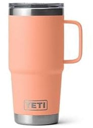 YETI Rambler, Stainless Steel Vacuum Insulated Travel Mug with Stronghold Lid, Lowcountry Peach, 20 oz (591 ml)