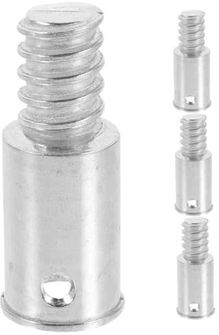 minkissy 4pcs American Standard Threaded Handle Tips Broom Mop Pole Adapter Replacement Threaded Ends for Extension Poles Household Cleaning Tools