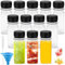 HUYUE Kleine Flaschen zum Befüllen Shot Plastik Flaschen 60ml Saftflaschen Mini