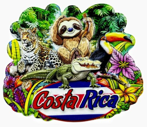 Costa Rica-Kühlschrankmagnet, Reise-Souvenir, 3D-Kühlschrank-Dekoration, Magnet, Basteln, Andenken, Sammlung