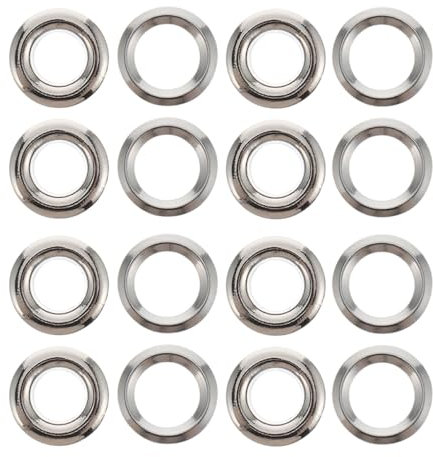 Ciieeo 100stücke Messing Vorhang Ösen DIY Ösen Ring Schiebe Ring Für Stoff Vorhangknopfloch