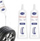 Pegamento Neumatico,Pegamento para Reparar Neumáticos,para Automóviles/Motos/Bicicletas,Repara Rápidamente Grietas,Agujeros y Descamaciones de Neumáticos,Impermeable,2 Piezas,60ml