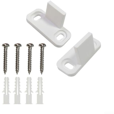 Sistema de guía ajustable para puertas de granero, 2 piezas de construcción de acero al carbono resistente