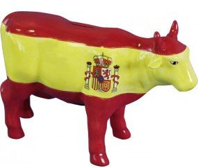 muschel-sammler-shop Spardose handbemalte Kuh Spanien - witziges Geschenk - Geschenkidee - irre Spardose - Dekoration