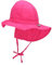 Sterntaler Sonnenhut - Mädchen Sommerhut - UV-Schutz 50+ Mütze mit breiter Krempe und Größenregulierung - Nackenschutz - Bindebänder - Baby Kinder Kopfbedeckung aus Popeline (Bio) - magenta, Größe 45