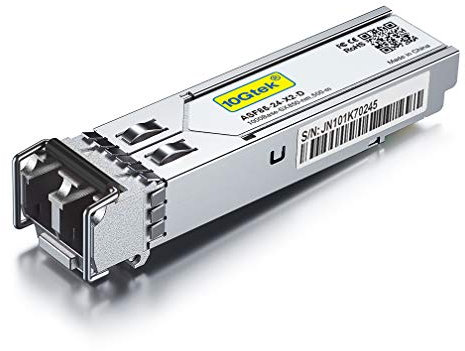 10Gtek per HP 1G SFP SX Multimode Transceiver J4858A/ J4858B/ J4858C/ J4858D, 1000Base-SX SFP Mini-Gbic Modulo, Dual LC Connector, 850nm, 550m