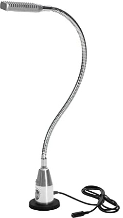 Bauer & Böcker LED Arbeitsleuchte Glanzlicht - 300 Lumen, 3 Watt, Dimmbar, Aluminium, Wasserfest IP65, Schwanenhals, Magnetfuß - Made in Germany