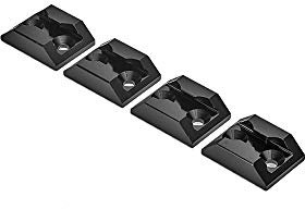 Oldbones Ankerpunkt für Airline Egelets L Track Fitting Airline Track 4Packs In Black Square
