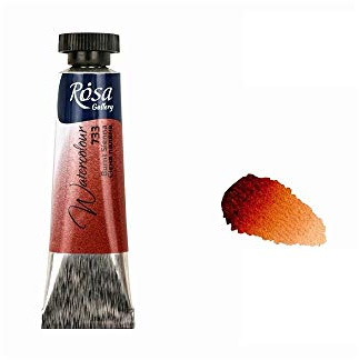 Professional Watercolour Paint, 10ml Tubes, Gallery, Artist Quality (Burnt Sienna)
