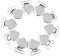 Hztyyier 10Pcs Pacifier Clips, Metall Herzförmigen Suspender Clips für Schnullerband Halter Spielzeug Halter Clip DIY