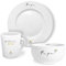 MINTKIND® Geschirr Set Weltbester Papa : Kaffeetasse mit Teller und Schale - in weiß mit Echtgold-Dekor - Tolle Geschenke für Papa von Tochter und Sohn