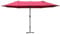 Outsunny 4.6m Garden Parasol Double-Sided Sun Umbrella Patio Market Shelter Canopy Shade Outdoor with Cross Base – Red