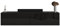 Planetmöbel West TV-Schrank, Fernsehtisch 140 cm lang, TV-Board hängend oder stehend, Fernsehschrank für Wohnzimmer, TV Möbel 37,8 x 140 x 30 cm, schwarz