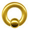 Generisch XL XXL 3-8mm Klemmkugel-Ring Klemmring DICK GROSS CHIRURGEN-STAHL 316L EDELSTAHL Nase Ohr Intim Brust BCR Piercing Segmentring (8mm x 16mm x 10mm, Gold Gelbgold golden)