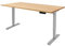 Ergotopia Desktopia Lite Elektrisch höhenverstellbarer Schreibtisch für Büro oder Home Office - 5 Jahre Garantie - ergonomischer Schreibtisch höhenverstellbar mit Buche Tischplatte (160 x 80 cm)