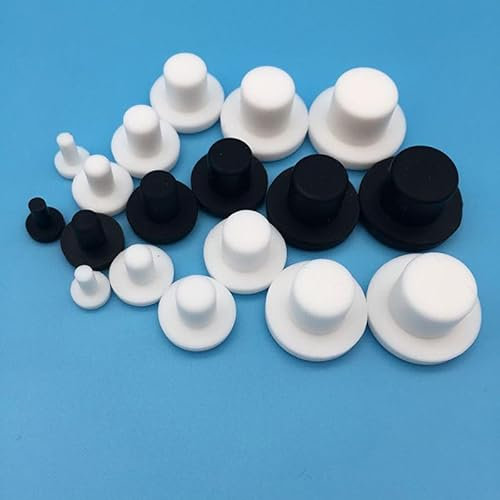 10PCS Silicone Rubber Blanking End Cap Tube Pipe Insert Plug Bung Seal Stopper 2~14mm-11mm,White