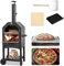 WENNEWU Outdoor -Pizzaofen Holzbossenpizza -Ofen für außerhalb des großen Pizza -Ofens für Terrasse Garten,Schwarz
