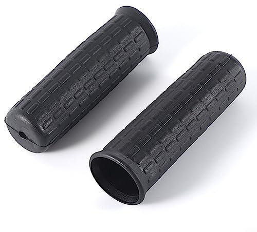 Gummigriffe für Schubkarre, 12–32 mm Innendurchmesser, runde Rohre, schwarz, Ersatzgriffe, Universalgriffe, Griffe (114 x 12 mm), 2 Stück