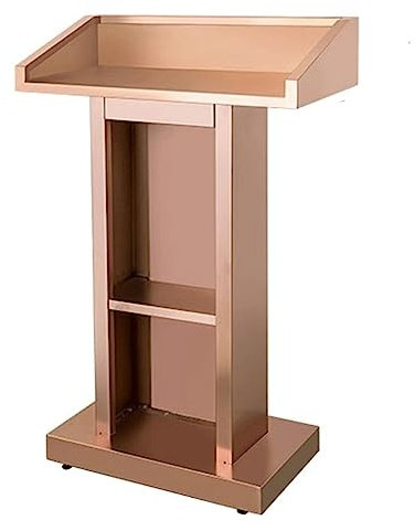 SAAKO Stehpult Tragbarer Podiumsständer, Edelstahl-Rednerpulte, stabile Kirchenkanzeln, Lehrerpodest für Büro, Konferenz, Auditorium, Rednerpulte fortschrittlich