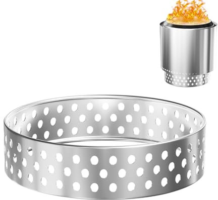 WELL GRILL Ø 33cm Universal Feuerschale-Ständer für Solo Stove Ranger, Outdoor Kamin Feuerstelle Standfuß Zubehör, 10cm Erhöhung, Edelstahl