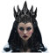 keland Krähekrone Gothic Krone Kopfschmuck Halloween Krone für Damen Herren (Silber)