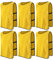 PTJJXA 6 Stück Leibchen Fußball Set, Sports Mesh Bibs, Trainingsleibchen Basketball, Sport Trikot Leibche für Erwachsene, Leibchen Mesh Weste für Training, Trainingsleibchen für Herren Damen (Gelb)