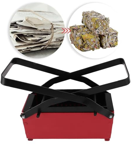 Sxhlseller Papierziegelpresse, Multifunktional, Zeitungspresse aus Eisen, Pressmaschine für Schamottsteine, Brikettiermaschine für Papierscheite für den Zeitungsofen zu Hause