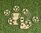 Set of 6 Gold Mirror Acrylic Football Boots and Ball Cupcake Toppers Acrylic Football Boots and Ball Cake Toppers Football Cake Decorations