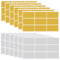 DLPRK 108 Pcs 12 Sheets Rubbellose Selber Machen Rubbelaufkleber Rubbeletiketten Rechteck Überraschungen Scratch Sticker für Spiel DIY Reisegutschein Geschenke (50 x 25mm) (Gold und Silber)