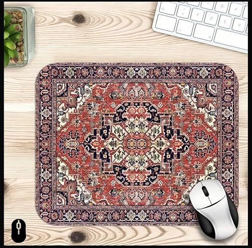 Mouse Pad - Non-Slip, Washable Rubber Desk Mat for Home, Office & Gaming (Persian Rug)