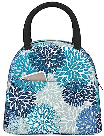 Bufhje Traditional Russian Nesting Doll with Flowers Lunch Bag Compact Tote Bag Reusable Lunch Box Container for Women Men School Office Work, 6l
